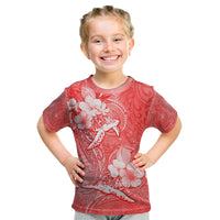 Polynesia Sea Turtle Couple Kid T Shirt Happy Valentine Day Red LT05 Red - Polynesian Pride