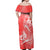 Polynesia Sea Turtle Couple Off Shoulder Maxi Dress Happy Valentine Day Red LT05 - Polynesian Pride