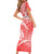 Polynesia Sea Turtle Couple Short Sleeve Bodycon Dress Happy Valentine Day Red LT05 - Polynesian Pride