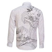 Polynesia Sea Turtle Couple Family Matching Puletasi Dress and Hawaiian Shirt Happy Valentine Day White LT05 - Polynesian Pride