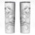 Polynesia Sea Turtle Couple Skinny Tumbler Happy Valentine Day White