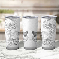 Polynesia Sea Turtle Couple Tumbler Cup Happy Valentine Day White LT05 - Polynesian Pride