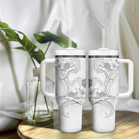 Polynesia Sea Turtle Couple Tumbler With Handle Happy Valentine Day White LT05 - Polynesian Pride