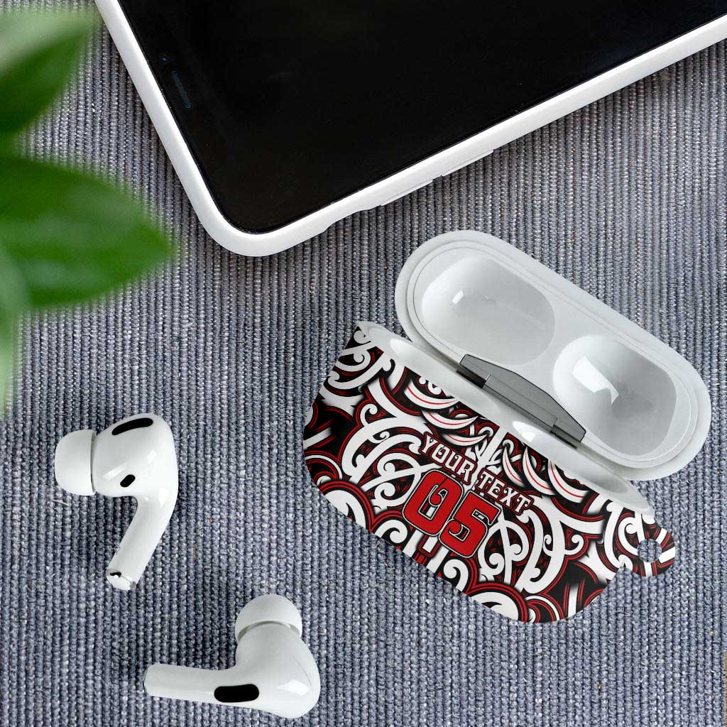 Custom Aotearoa Ngapuhi AirPods Case Maori Tribal Pattern Mix Poutama LT05 - Polynesian Pride