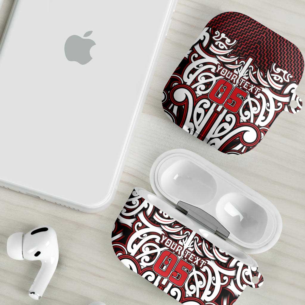 Custom Aotearoa Ngapuhi AirPods Case Maori Tribal Pattern Mix Poutama LT05 - Polynesian Pride