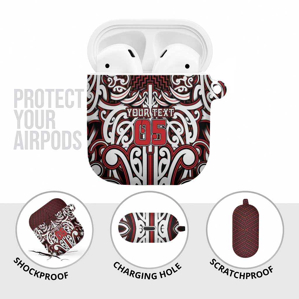 Custom Aotearoa Ngapuhi AirPods Case Maori Tribal Pattern Mix Poutama LT05 - Polynesian Pride