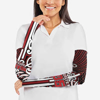Custom Aotearoa Ngapuhi Arm Sleeves Maori Tribal Pattern Mix Poutama LT05 - Polynesian Pride