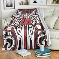 Custom Aotearoa Ngapuhi Blanket Maori Tribal Pattern Mix Poutama