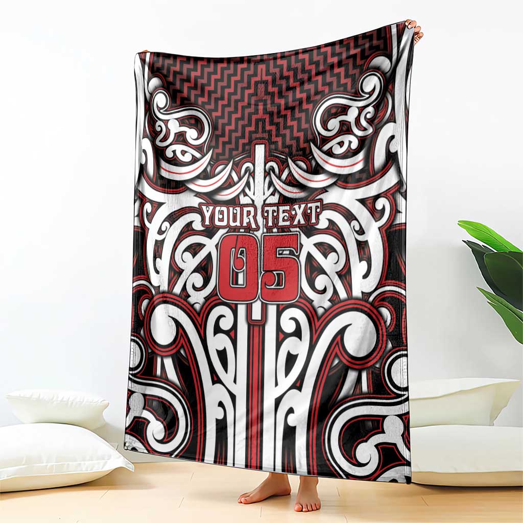 Custom Aotearoa Ngapuhi Blanket Maori Tribal Pattern Mix Poutama