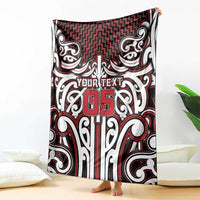 Custom Aotearoa Ngapuhi Blanket Maori Tribal Pattern Mix Poutama