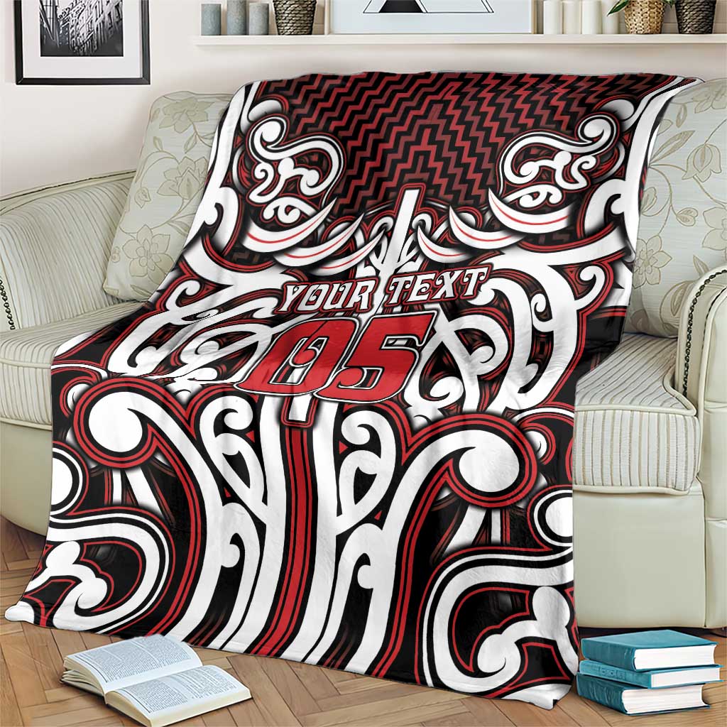 Custom Aotearoa Ngapuhi Blanket Maori Tribal Pattern Mix Poutama