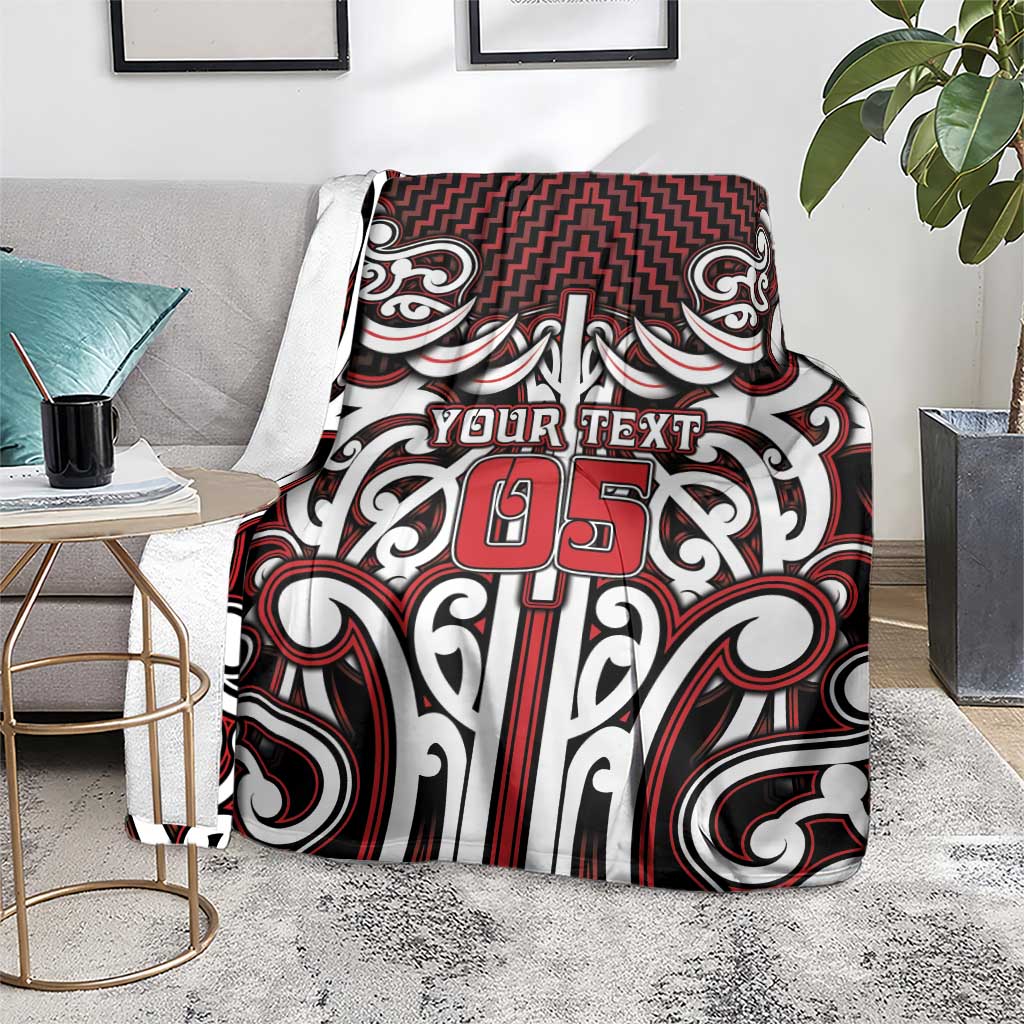 Custom Aotearoa Ngapuhi Blanket Maori Tribal Pattern Mix Poutama