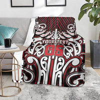 Custom Aotearoa Ngapuhi Blanket Maori Tribal Pattern Mix Poutama