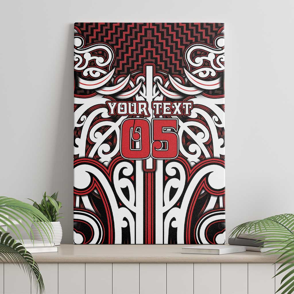 Custom Aotearoa Ngapuhi Canvas Wall Art Maori Tribal Pattern Mix Poutama LT05 - Polynesian Pride