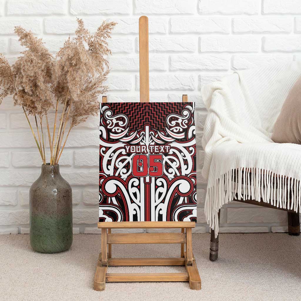 Custom Aotearoa Ngapuhi Canvas Wall Art Maori Tribal Pattern Mix Poutama LT05 - Polynesian Pride
