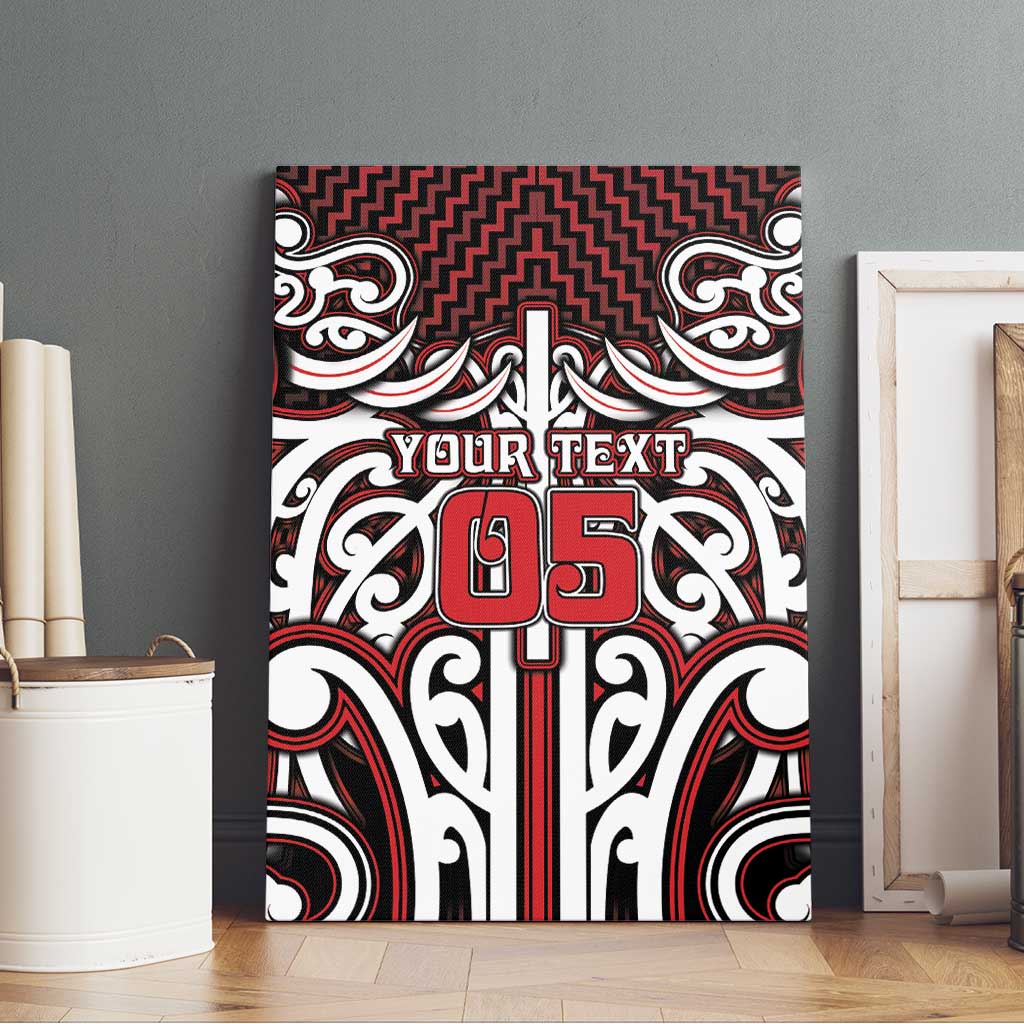Custom Aotearoa Ngapuhi Canvas Wall Art Maori Tribal Pattern Mix Poutama LT05 - Polynesian Pride