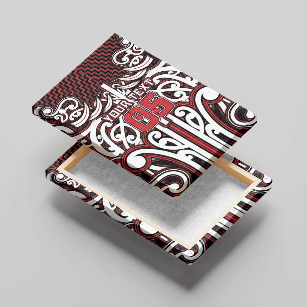 Custom Aotearoa Ngapuhi Canvas Wall Art Maori Tribal Pattern Mix Poutama LT05 - Polynesian Pride