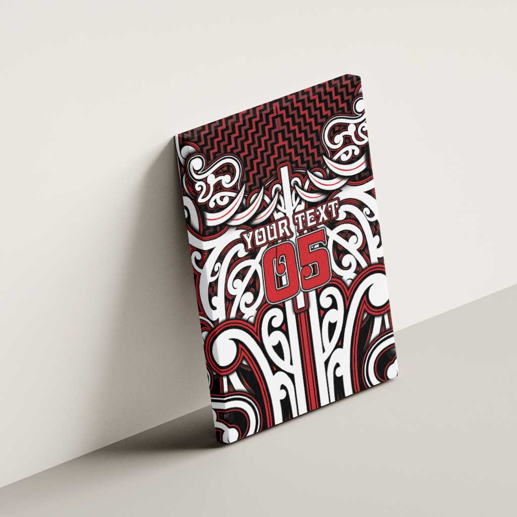 Custom Aotearoa Ngapuhi Canvas Wall Art Maori Tribal Pattern Mix Poutama LT05 - Polynesian Pride