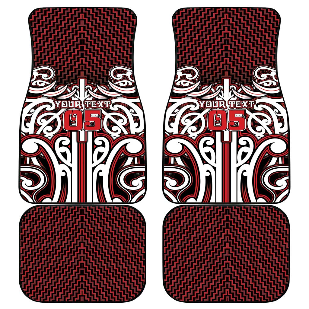 Custom Aotearoa Ngapuhi Car Mats Maori Tribal Pattern Mix Poutama LT05 - Polynesian Pride