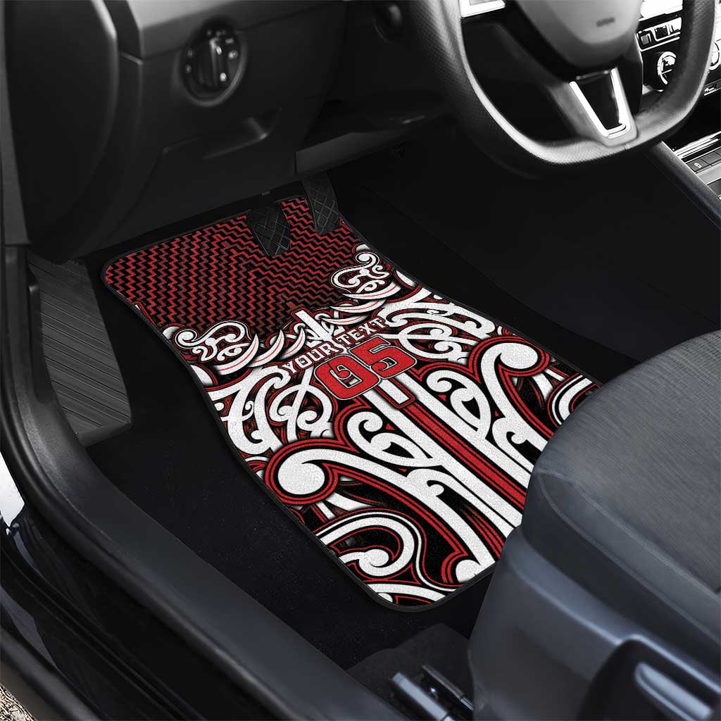 Custom Aotearoa Ngapuhi Car Mats Maori Tribal Pattern Mix Poutama LT05 - Polynesian Pride