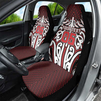 Custom Aotearoa Ngapuhi Car Seat Cover Maori Tribal Pattern Mix Poutama LT05 - Polynesian Pride