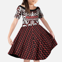 Custom Aotearoa Ngapuhi Family Matching Short Sleeve Bodycon Dress and Hawaiian Shirt Maori Tribal Pattern Mix Poutama