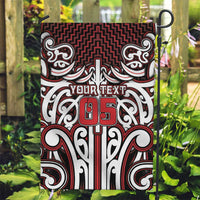 Custom Aotearoa Ngapuhi Garden Flag Maori Tribal Pattern Mix Poutama LT05 Garden Flag Red - Polynesian Pride