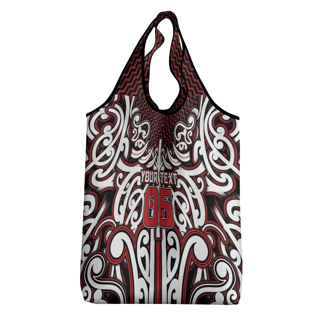 Custom Aotearoa Ngapuhi Grocery Bag Maori Tribal Pattern Mix Poutama LT05 - Polynesian Pride