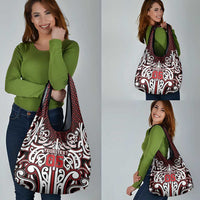 Custom Aotearoa Ngapuhi Grocery Bag Maori Tribal Pattern Mix Poutama LT05 - Polynesian Pride