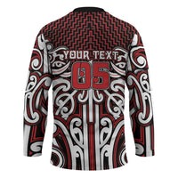 Custom Aotearoa Ngapuhi Hockey Jersey Maori Tribal Pattern Mix Poutama