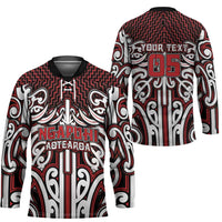 Custom Aotearoa Ngapuhi Hockey Jersey Maori Tribal Pattern Mix Poutama