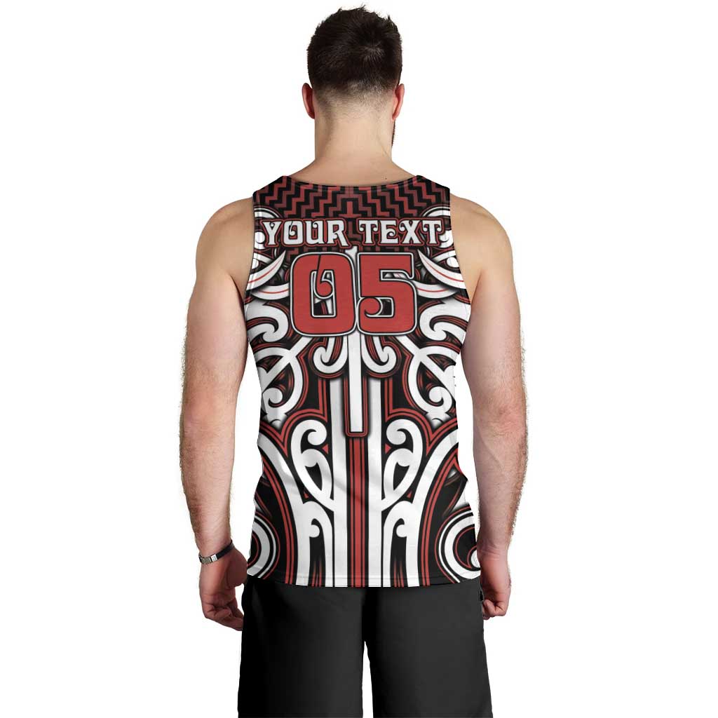 Custom Aotearoa Ngapuhi Men Tank Top Maori Tribal Pattern Mix Poutama LT05 - Polynesian Pride