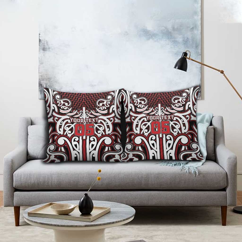 Custom Aotearoa Ngapuhi Pillow Cover Maori Tribal Pattern Mix Poutama LT05 - Polynesian Pride
