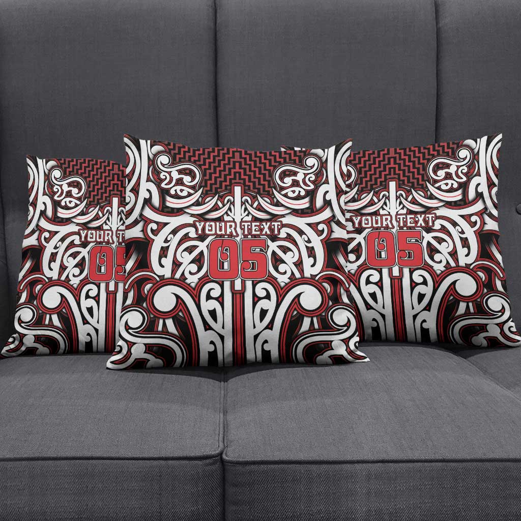 Custom Aotearoa Ngapuhi Pillow Cover Maori Tribal Pattern Mix Poutama LT05 - Polynesian Pride