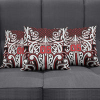 Custom Aotearoa Ngapuhi Pillow Cover Maori Tribal Pattern Mix Poutama LT05 - Polynesian Pride