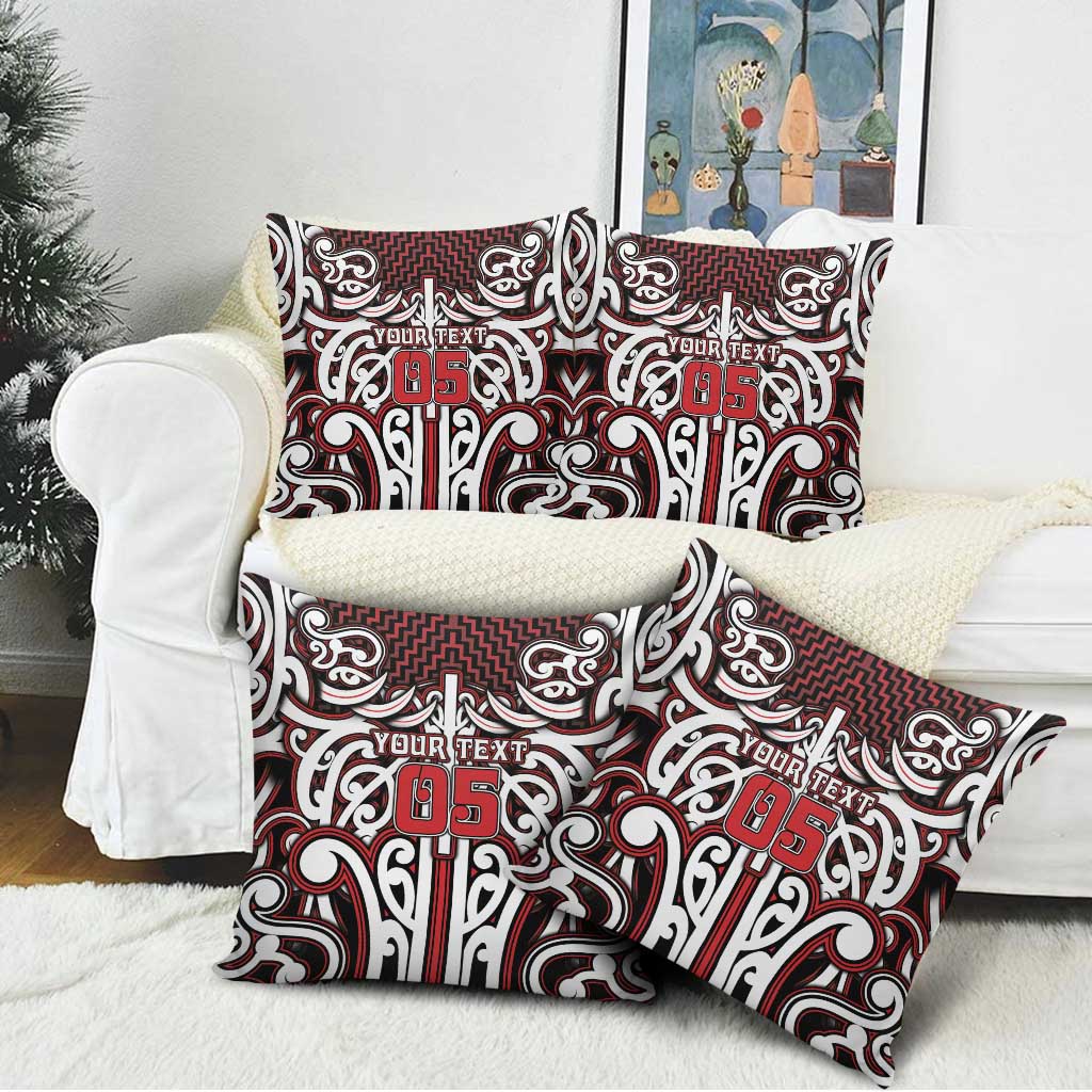Custom Aotearoa Ngapuhi Pillow Cover Maori Tribal Pattern Mix Poutama LT05 - Polynesian Pride