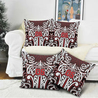 Custom Aotearoa Ngapuhi Pillow Cover Maori Tribal Pattern Mix Poutama LT05 - Polynesian Pride