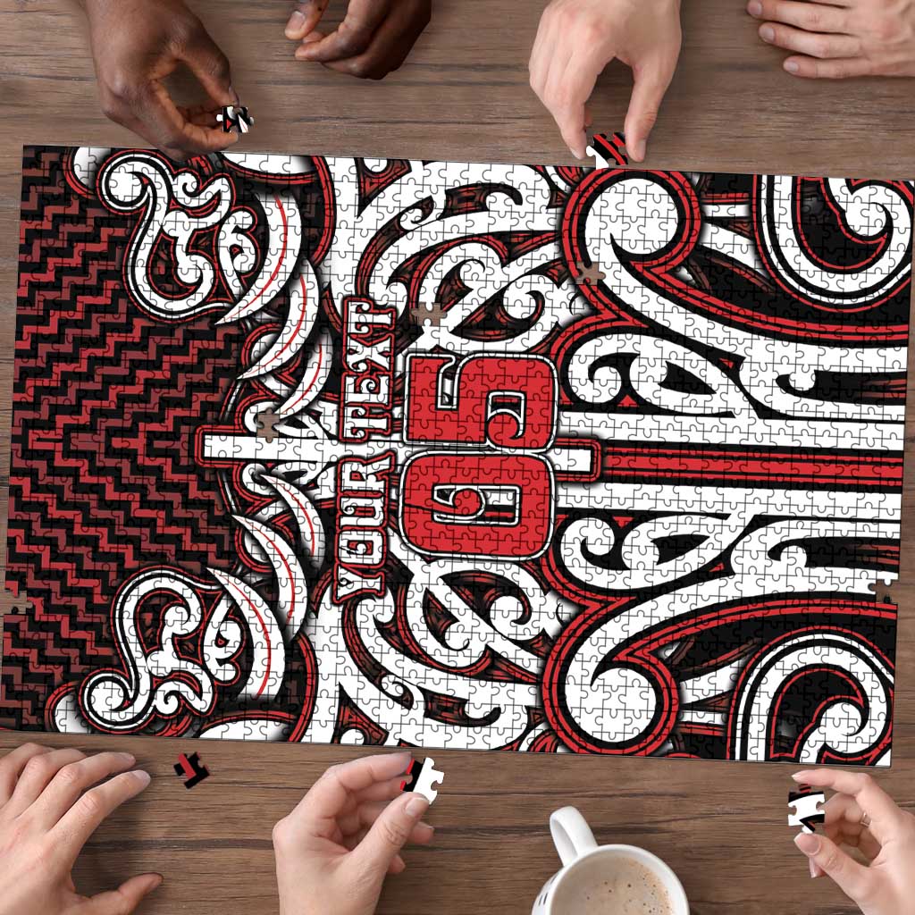 Custom Aotearoa Ngapuhi Puzzle Maori Tribal Pattern Mix Poutama LT05 - Polynesian Pride