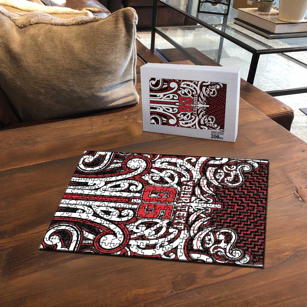 Custom Aotearoa Ngapuhi Puzzle Maori Tribal Pattern Mix Poutama LT05 - Polynesian Pride