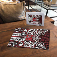 Custom Aotearoa Ngapuhi Puzzle Maori Tribal Pattern Mix Poutama LT05 - Polynesian Pride
