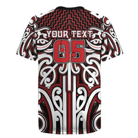 Custom Aotearoa Ngapuhi Rugby Jersey Maori Tribal Pattern Mix Poutama