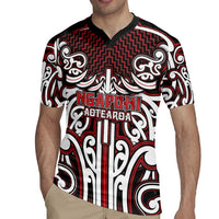 Custom Aotearoa Ngapuhi Rugby Jersey Maori Tribal Pattern Mix Poutama