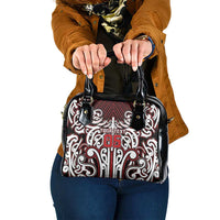 Custom Aotearoa Ngapuhi Shoulder Handbag Maori Tribal Pattern Mix Poutama LT05 One Size Red - Polynesian Pride