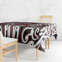 Custom Aotearoa Ngapuhi Tablecloth Maori Tribal Pattern Mix Poutama LT05 - Polynesian Pride