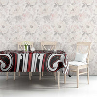 Custom Aotearoa Ngapuhi Tablecloth Maori Tribal Pattern Mix Poutama LT05 - Polynesian Pride