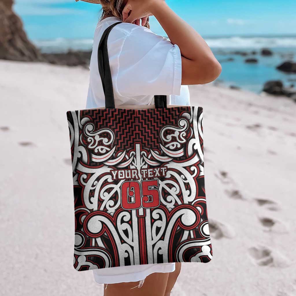 Custom Aotearoa Ngapuhi Tote Bag Maori Tribal Pattern Mix Poutama LT05 - Polynesian Pride