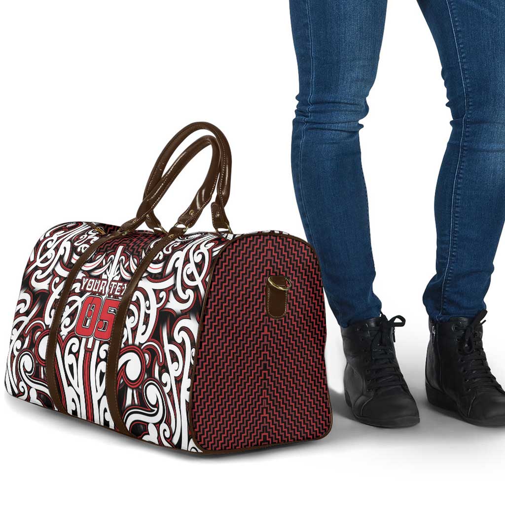 Custom Aotearoa Ngapuhi Travel Bag Maori Tribal Pattern Mix Poutama LT05 - Polynesian Pride