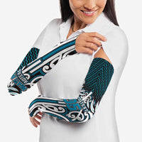 Custom Aotearoa Ngati Porou Arm Sleeves Maori Tribal Pattern Mix Poutama LT05 - Polynesian Pride