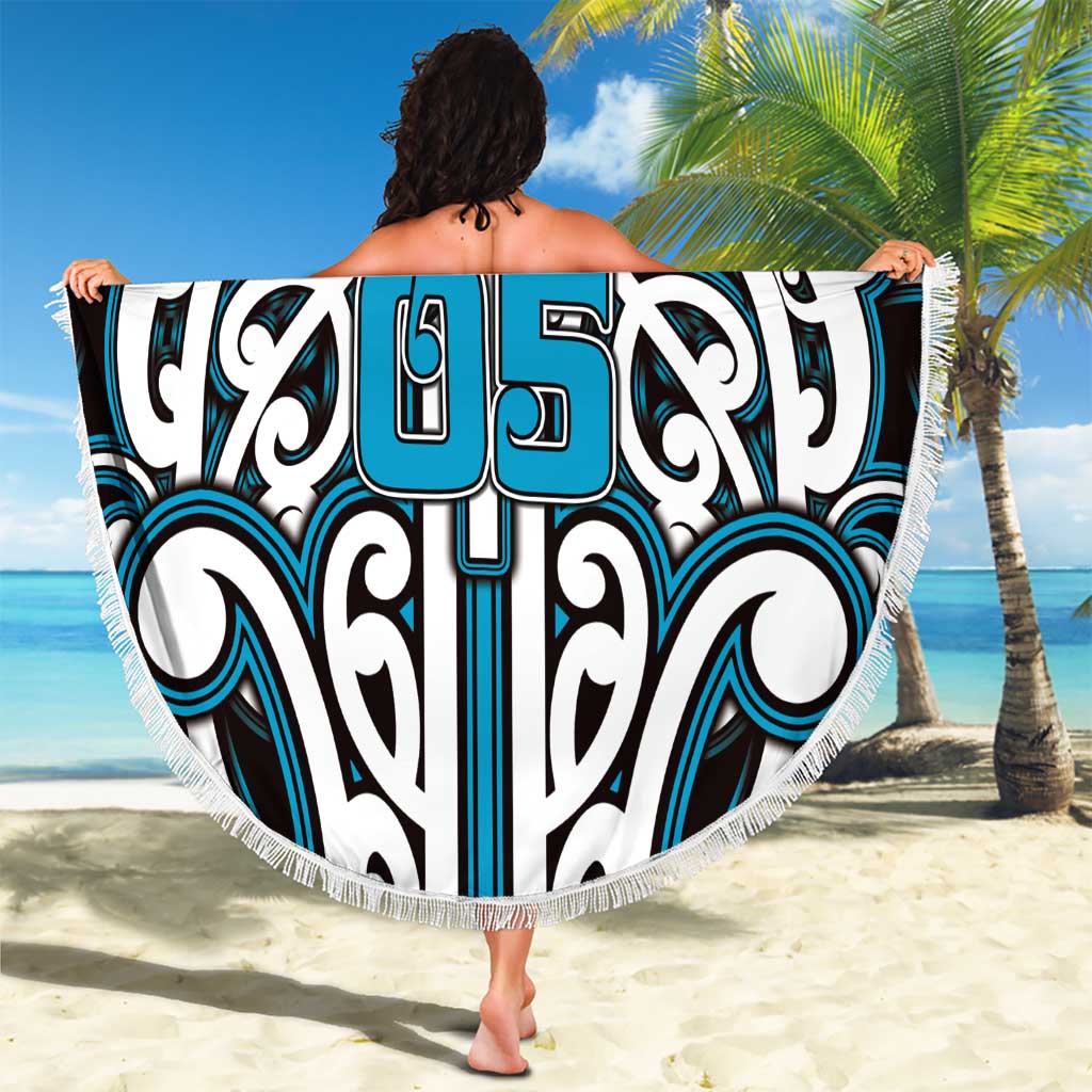 Custom Aotearoa Ngati Porou Beach Blanket Maori Tribal Pattern Mix Poutama LT05 - Polynesian Pride