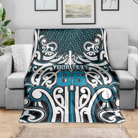 Custom Aotearoa Ngati Porou Blanket Maori Tribal Pattern Mix Poutama LT05 - Polynesian Pride